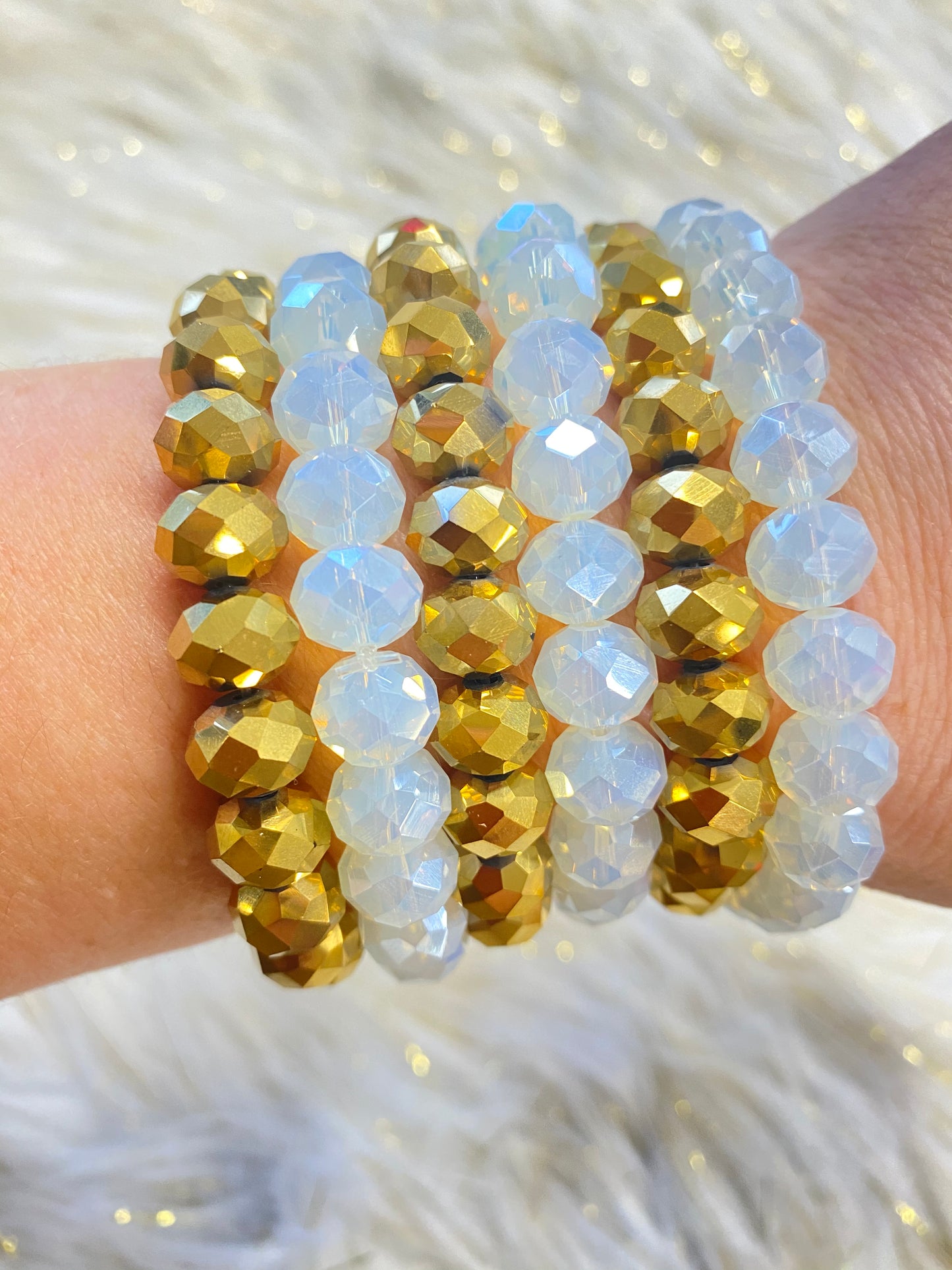 Elegant Glass Bead Bracelets