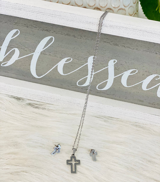 Stainless Steal Cross set