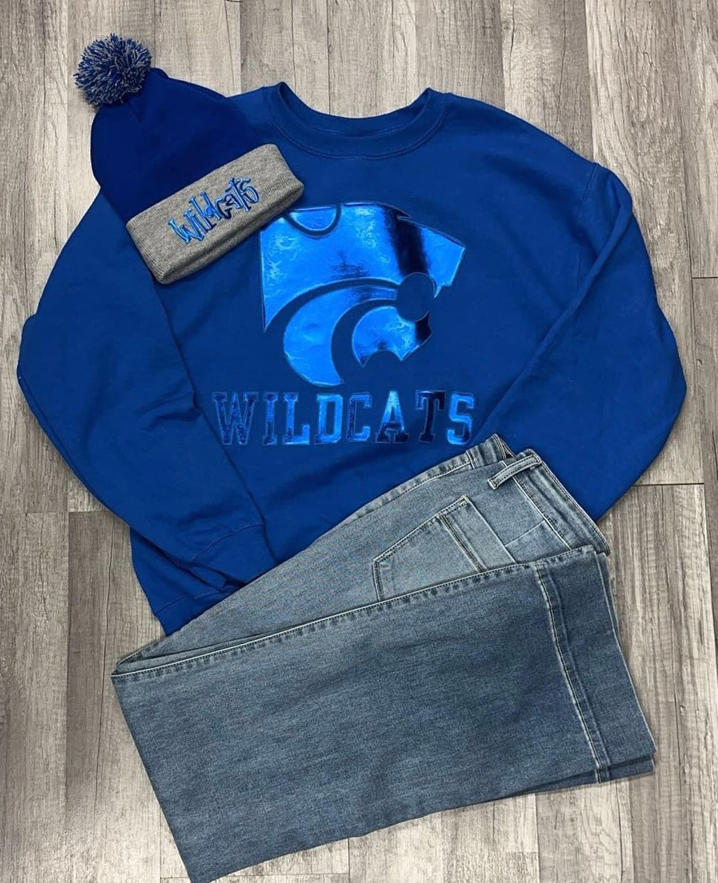 Wildcats Gear Metallic Puff