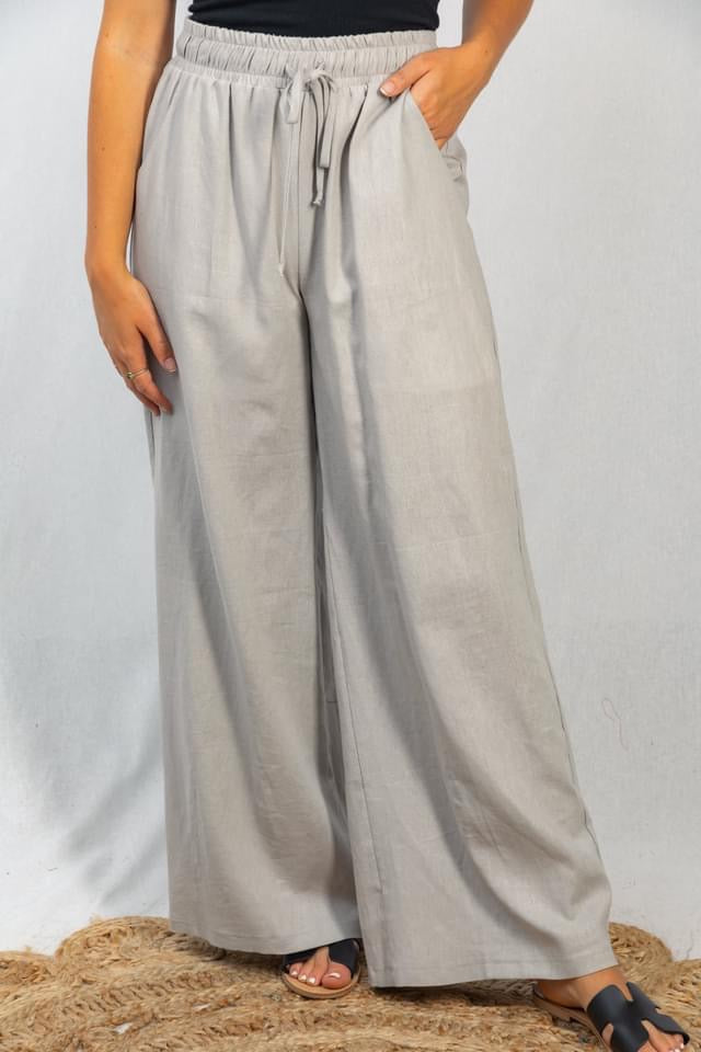 Linen Wide leg pants