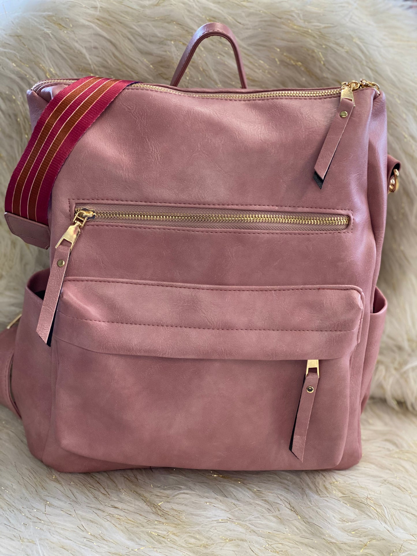 Large Back Pack Purse~ Blush Pink