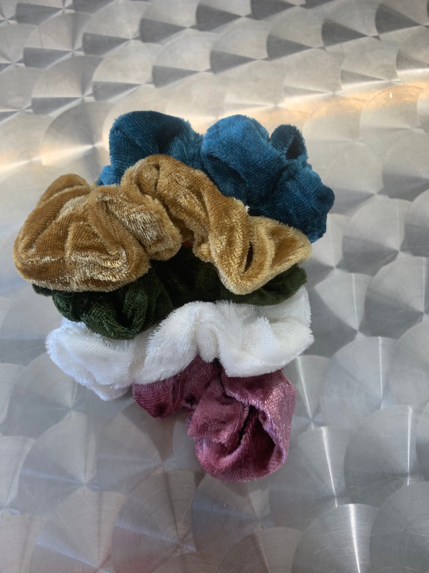 Velvet scrunchies