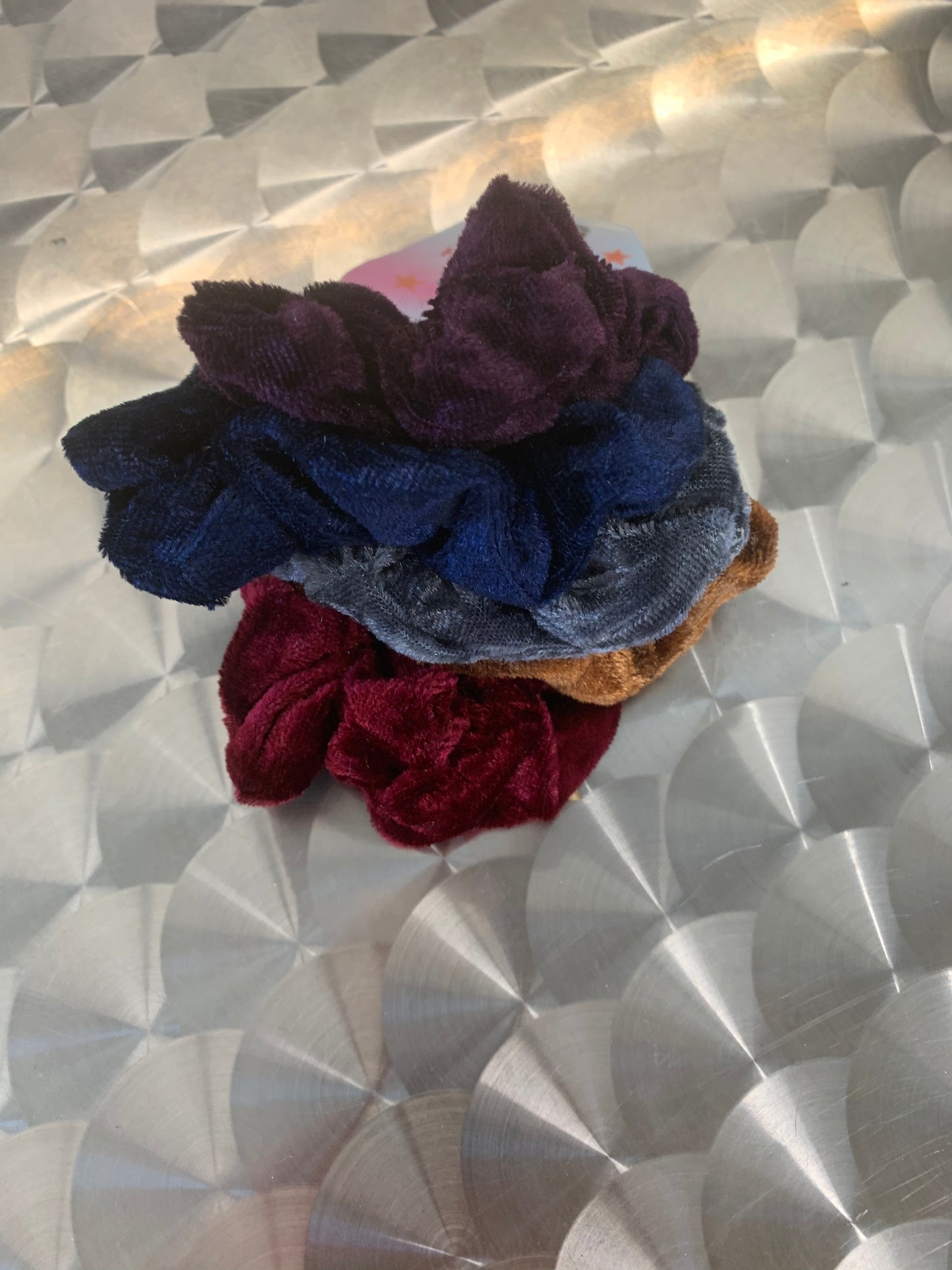 Velvet scrunchies