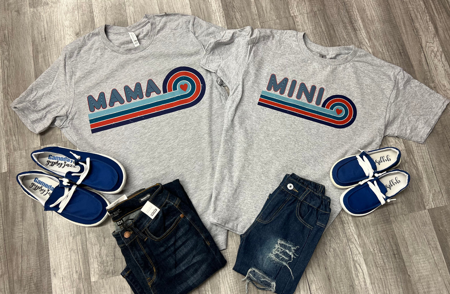 Mama  & MIni vintage~ Blue