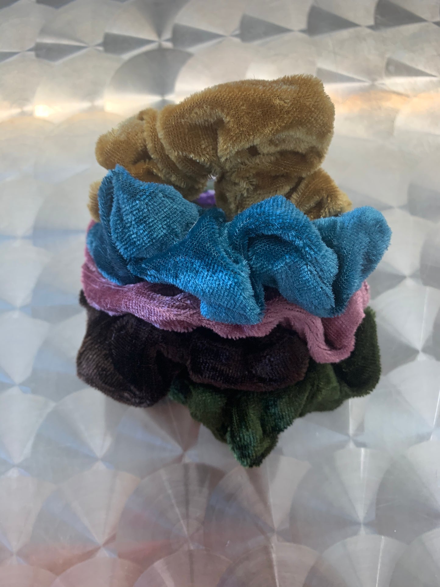 Velvet scrunchies