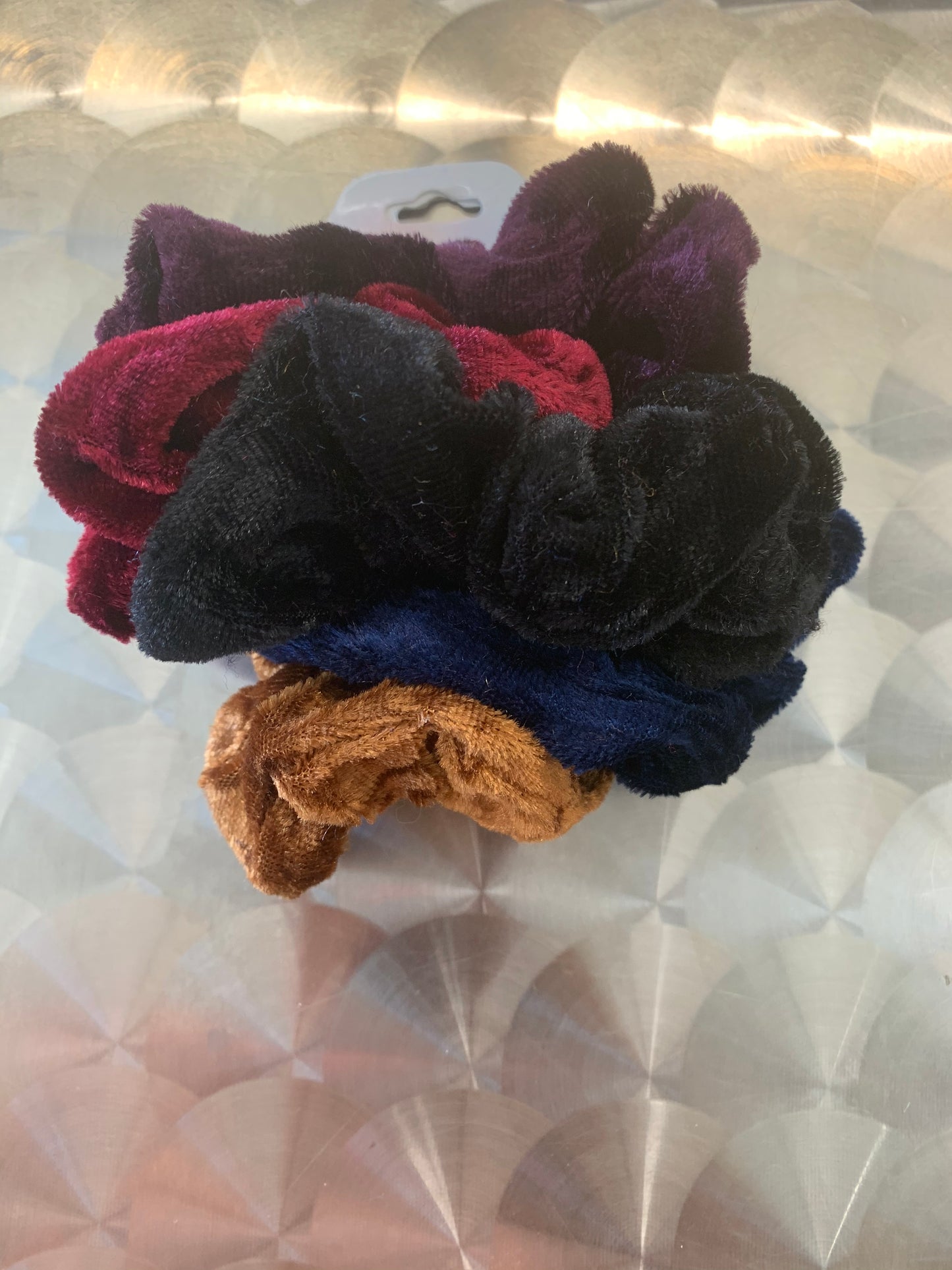 Velvet scrunchies