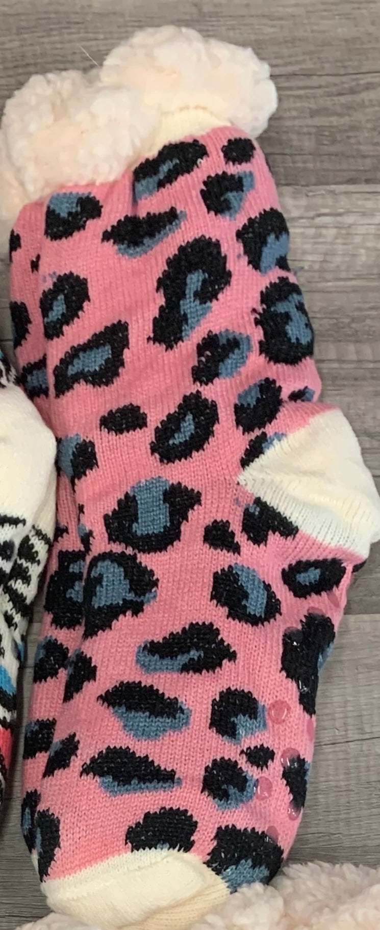 Leopard Slipper Socks