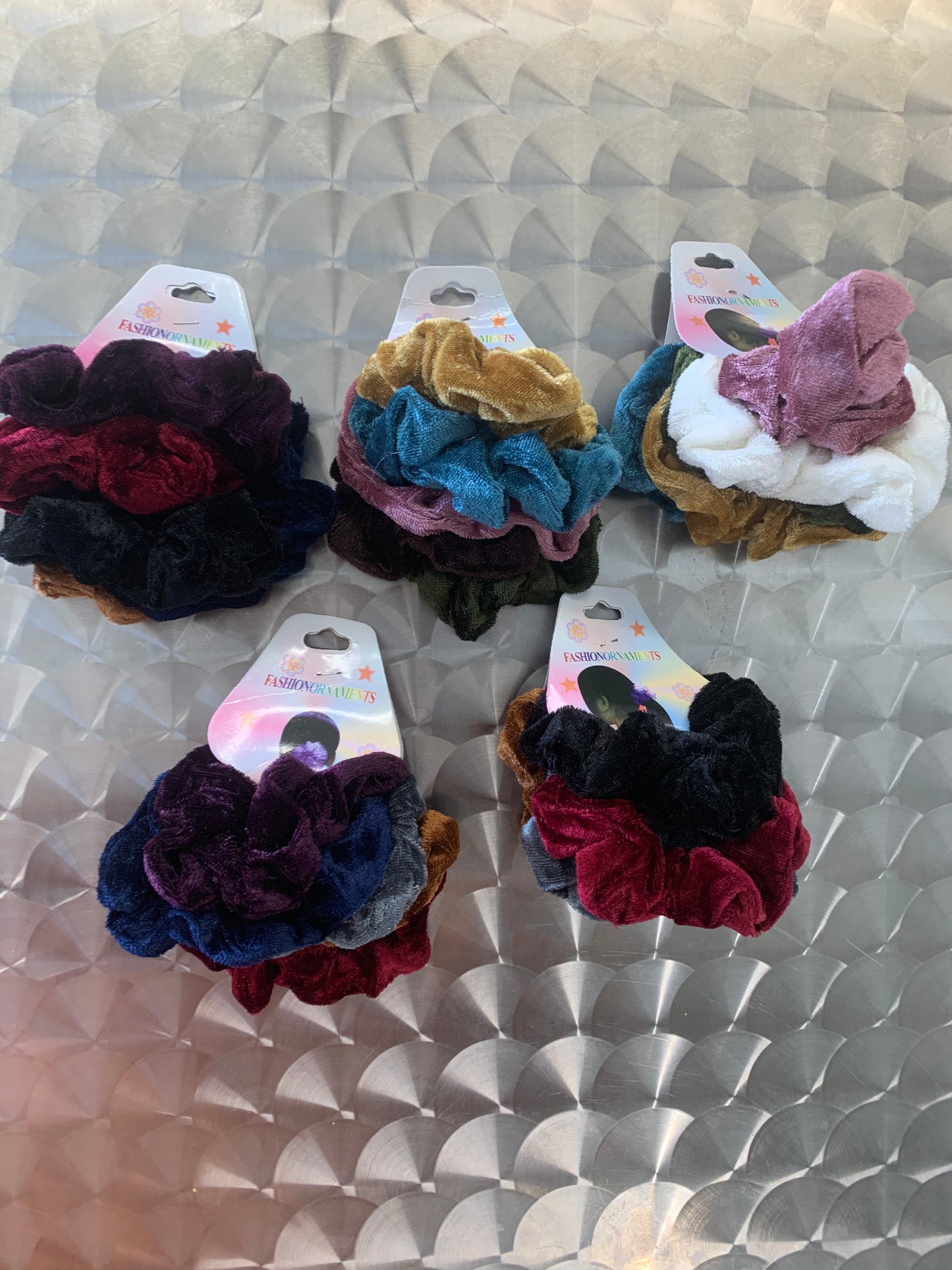 Velvet scrunchies