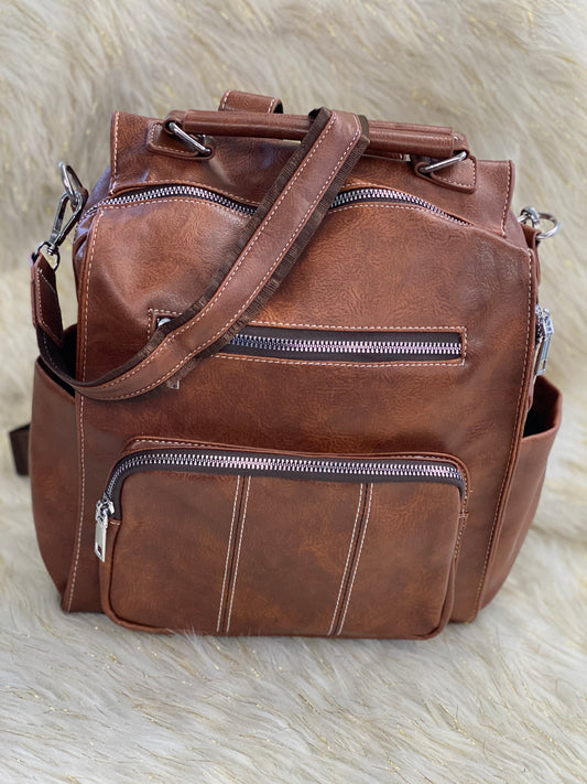 Medium Back Pack Purse~ Brown