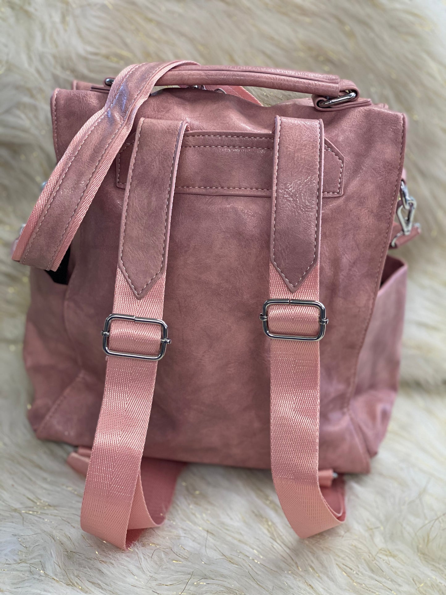 Medium Back Pack Purse~ Blush