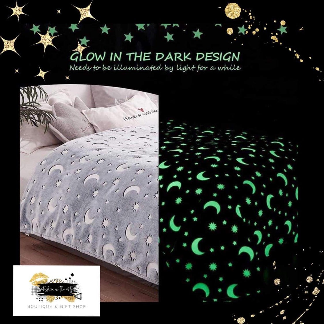 Glow In The Dark Fleece Throw