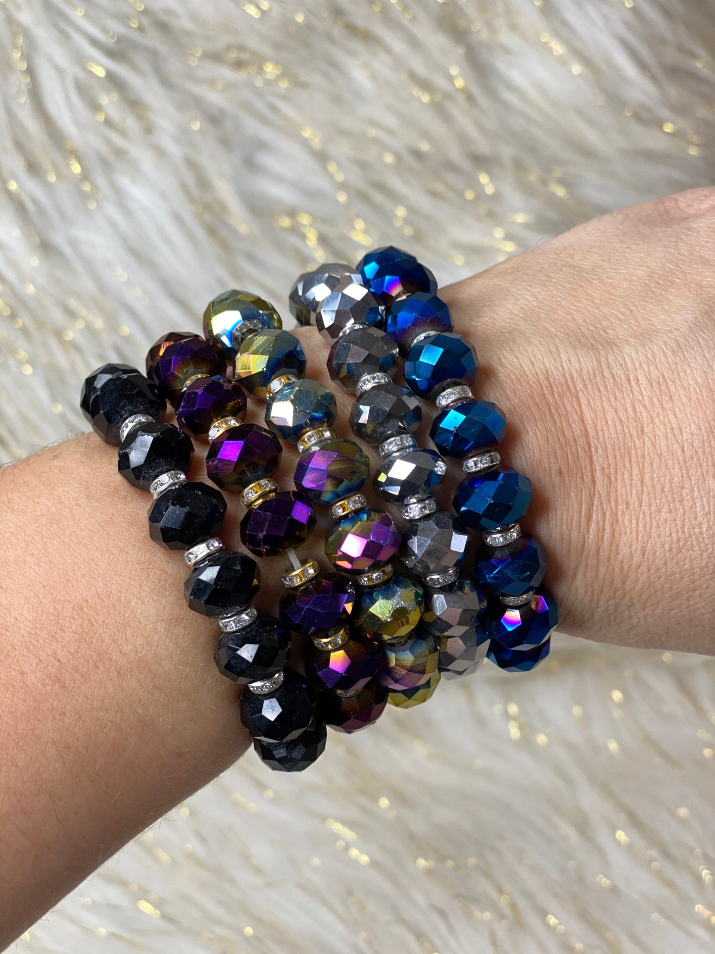 Elegant Glass Bead Bracelets