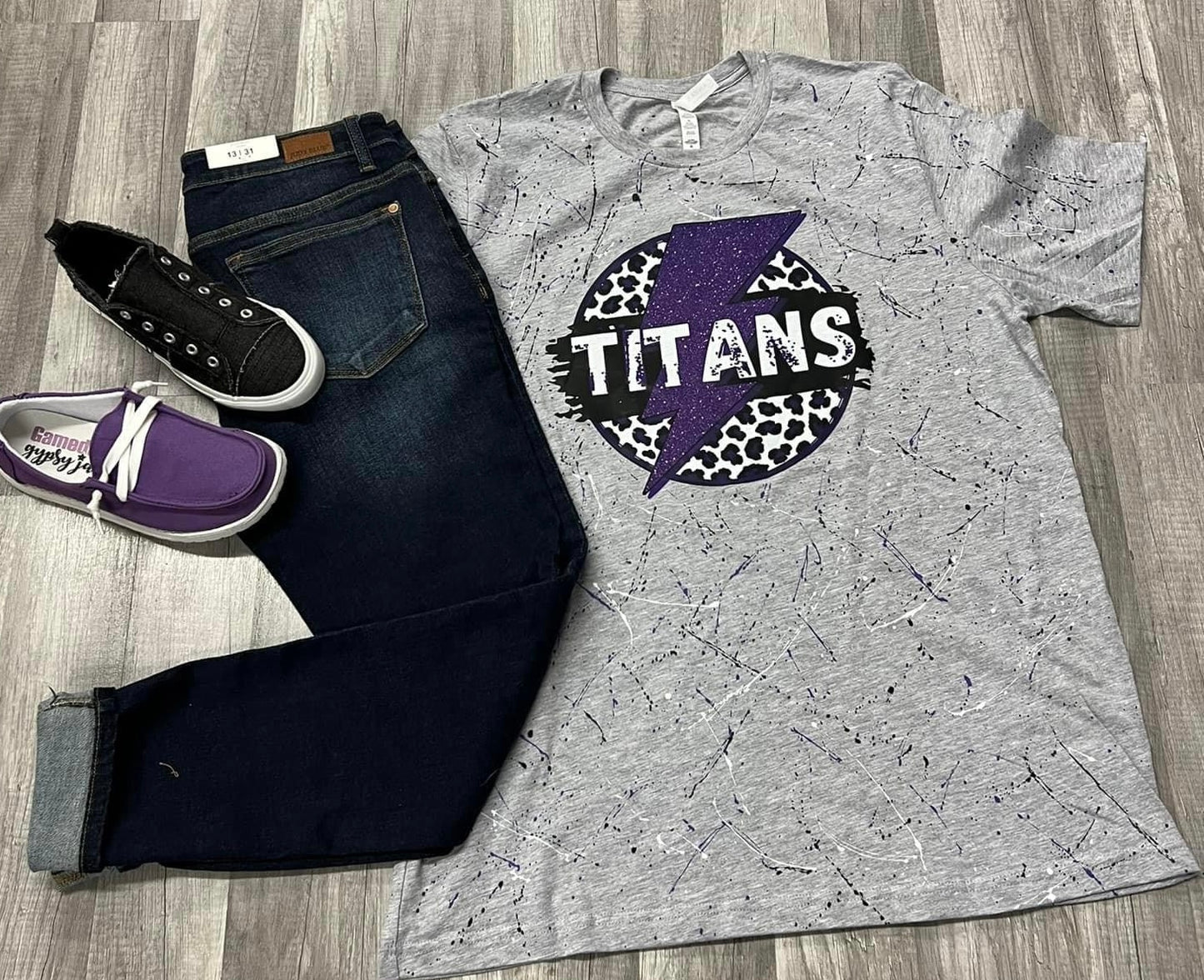 Titans paint splatter