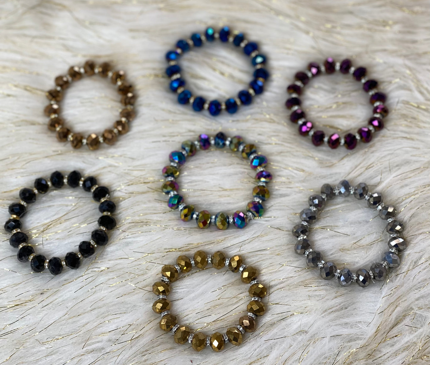 Elegant Glass Bead Bracelets