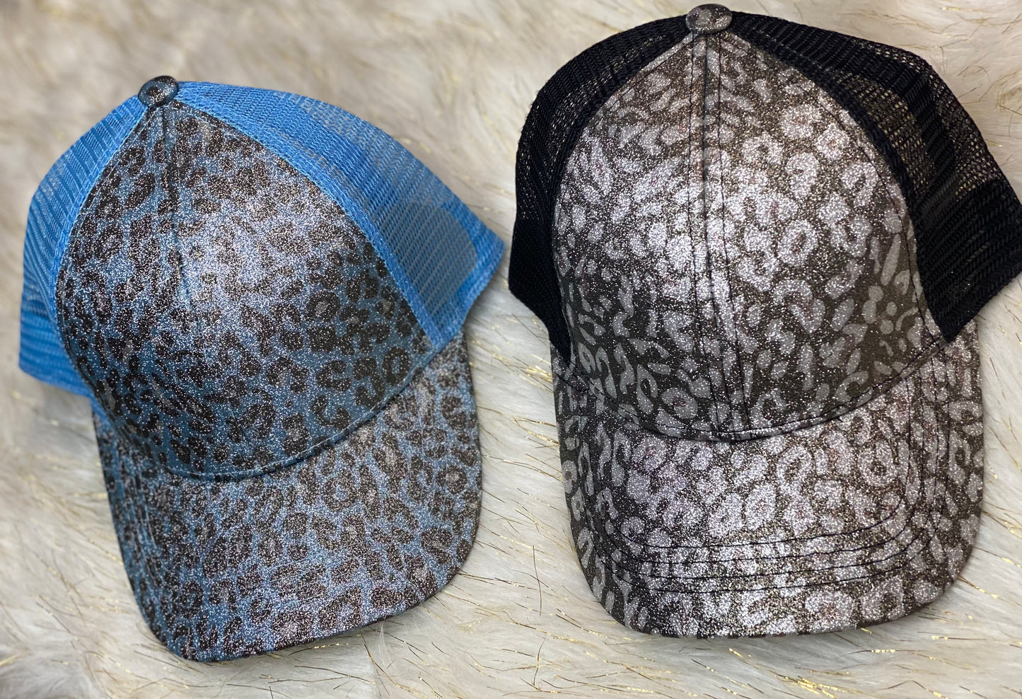 Glitter Leopard Hat