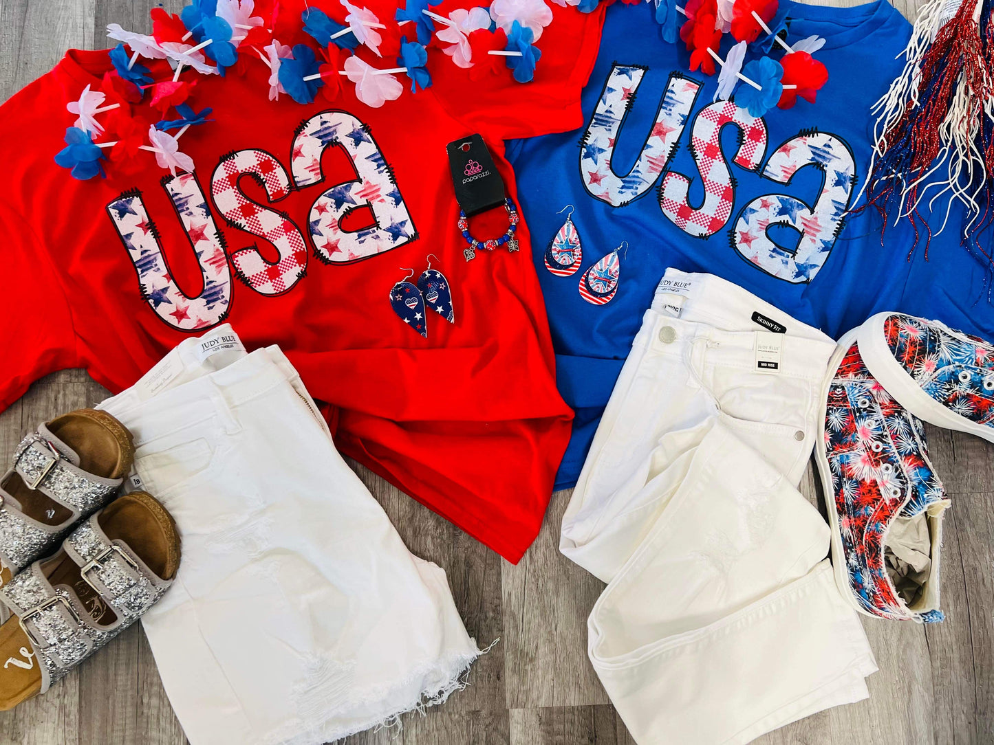 USA Patchwork Tees