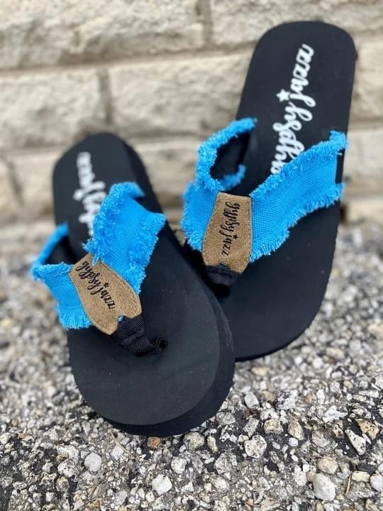 JGazz Flip Flops~ Teal/blue