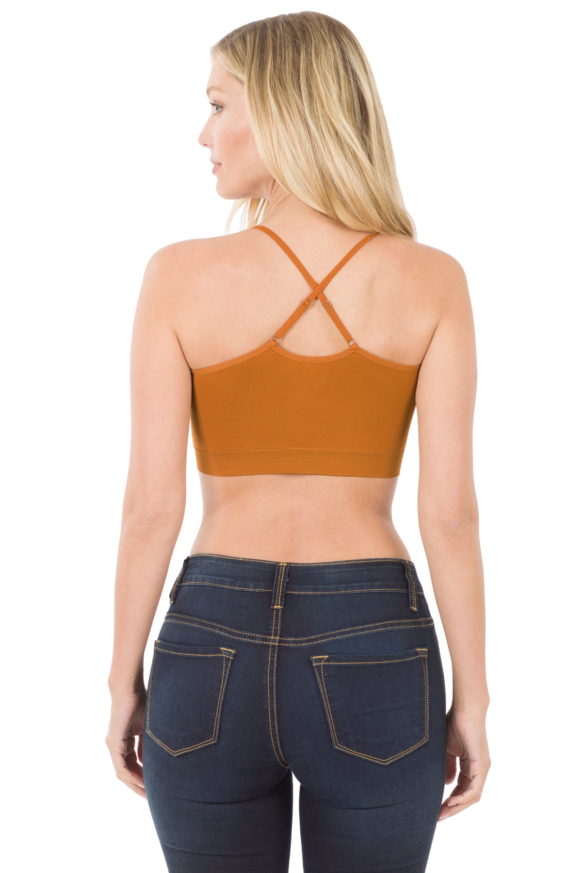 Cross Back Zenana Bralette- One Size (Small-XLarge)